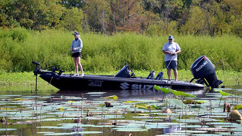 Bass fishing